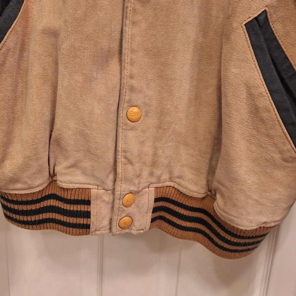 Guess Vintage Suede Native Jacket Size Medium - Picture 7 of 10